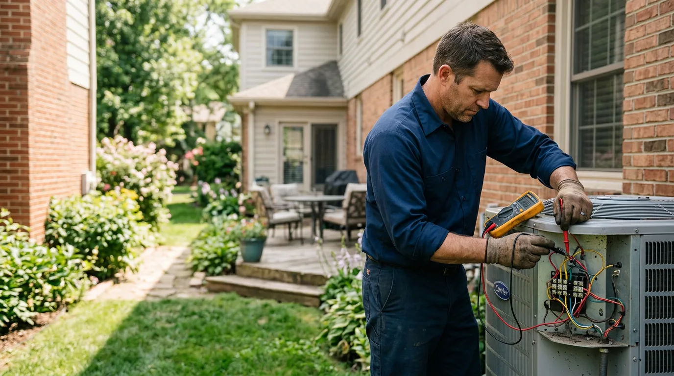 HVAC technician working near Wolcott, CO